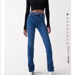 Zara Split Skinny Hi-Rise Jeans Size 26 (US 2)